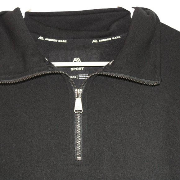Andrew Marc Sport long sleeve Black Sweatshirt Dress Size L - Picture 6 of 10